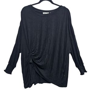 Patrizia Luca Oversize Long Sleeve Twist Front Top‎ One Size